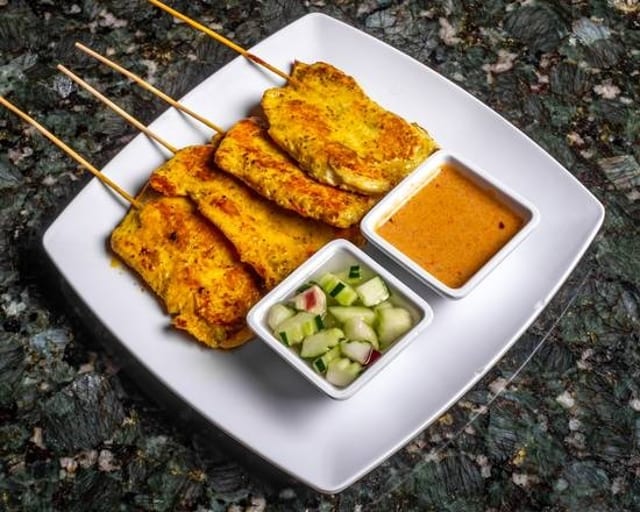 12 each Chicken Sate..