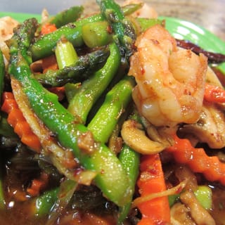 Sizzling Asparagus & Shrimp